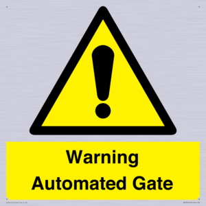 Warning Automated Gate